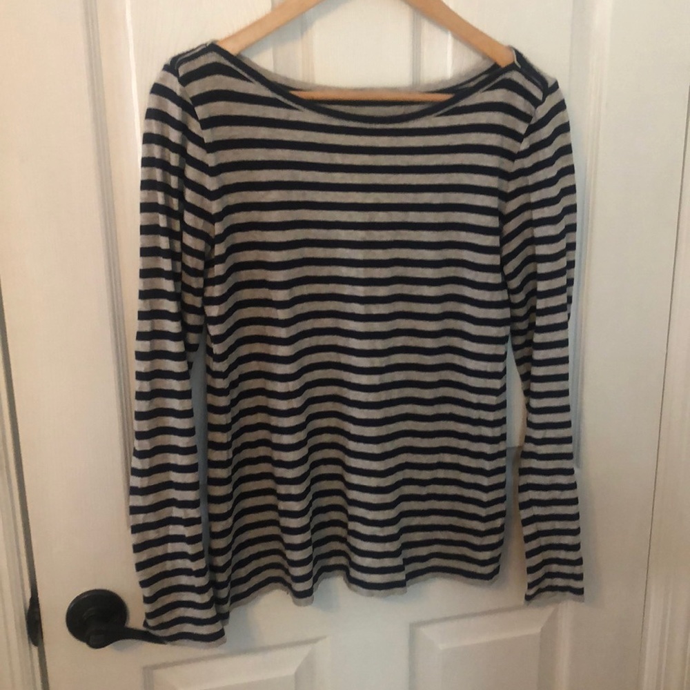 J Crew stripped long sleeve tee